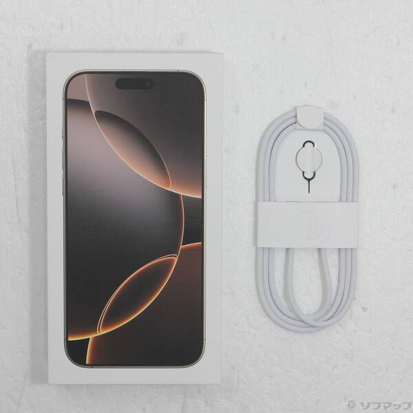 中古品〕 iPhone16 Pro Max 256GB デザートチタニウム MYWJ3J／A SIM