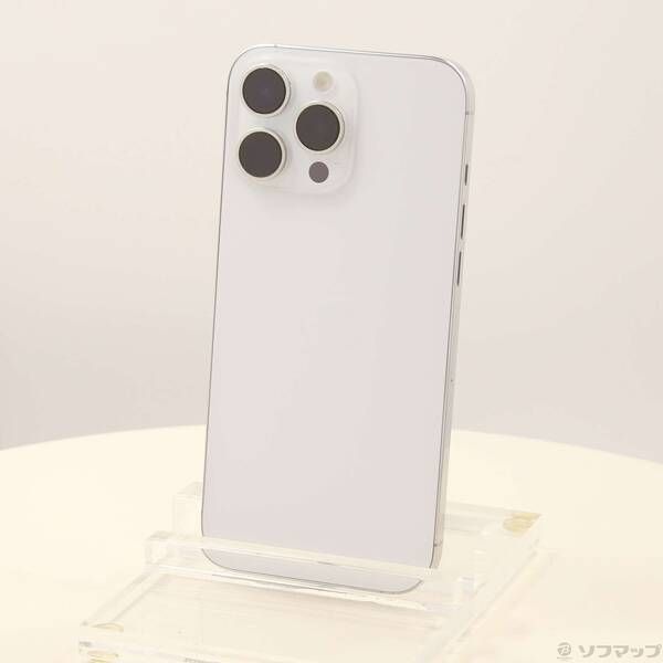 中古品〕 iPhone16 Pro Max 256GB ホワイトチタニウム MYWH3J／A SIM