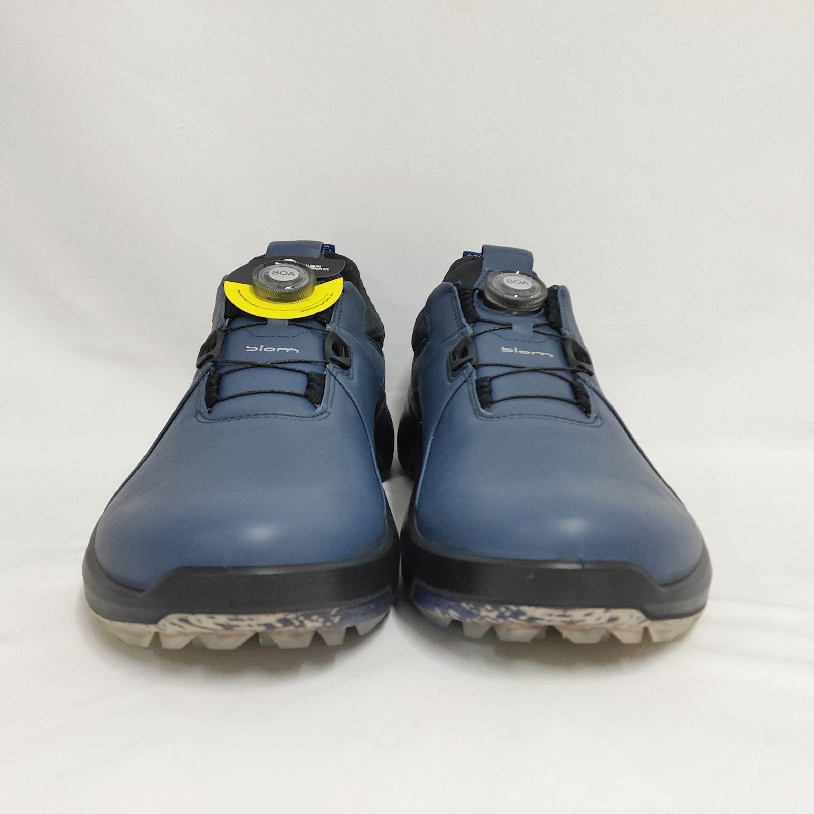 ♥ エコー バイオムハイブリッド4 ゴルフシューズ ネイビー27.5 cm ECCO GOLF ゴアテックス 防水スパイクレスシューズ