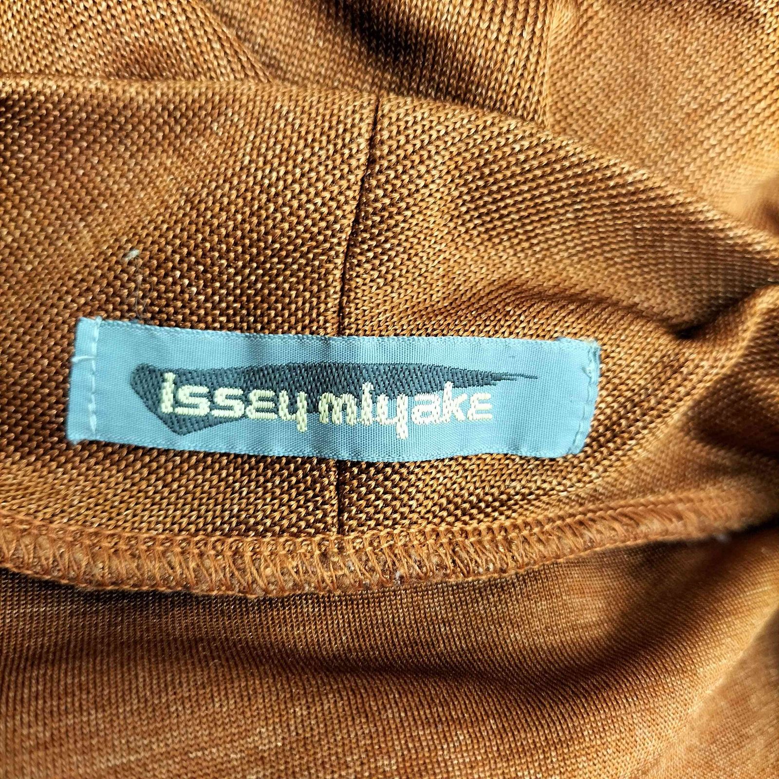 イッセイミヤケ ISSEY MIYAKE 80s 筆タグ ハイネック レーヨン混