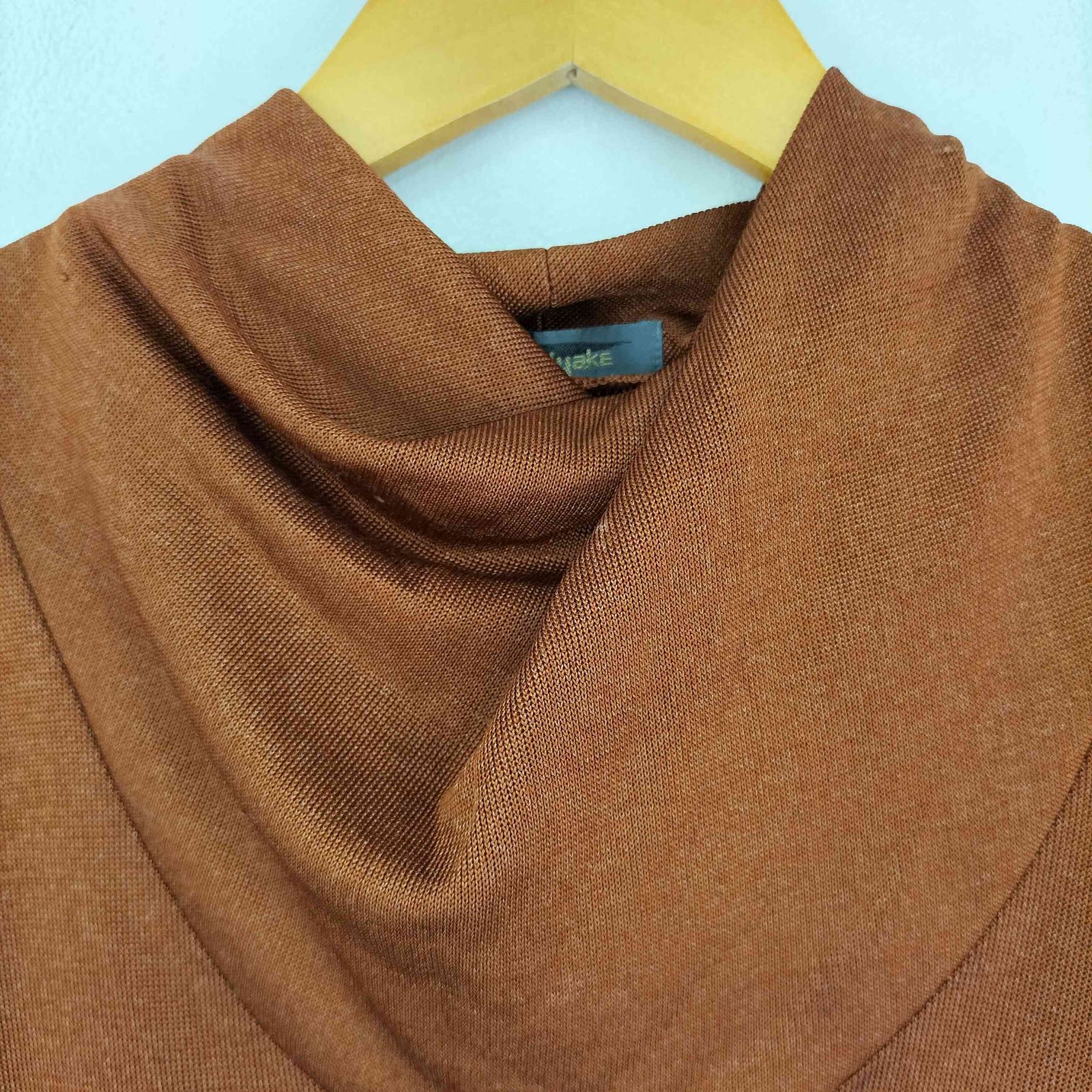 イッセイミヤケ ISSEY MIYAKE 80s 筆タグ ハイネック レーヨン混