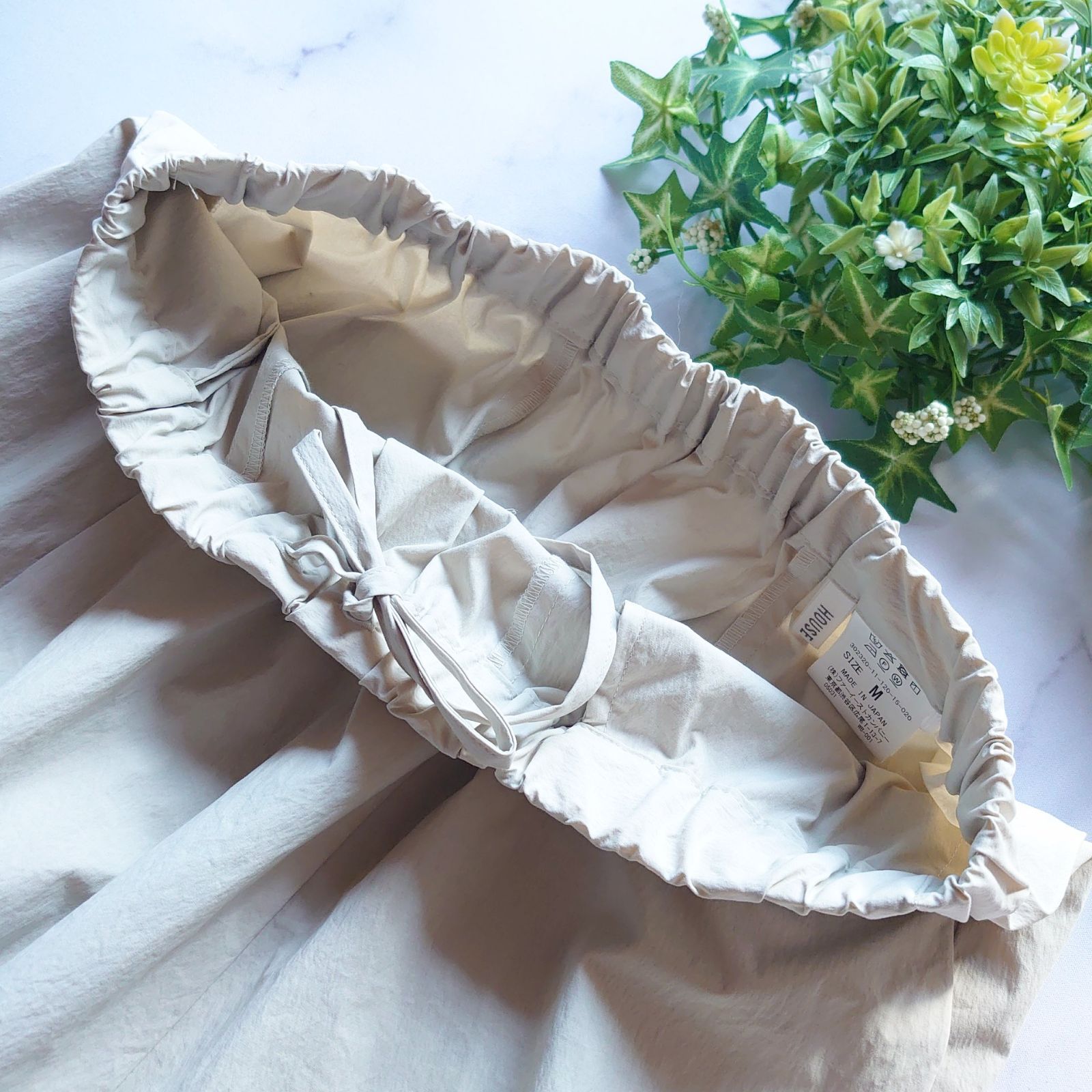 2023年 ハウスオブロータス ナイロンタスランティアードスカート