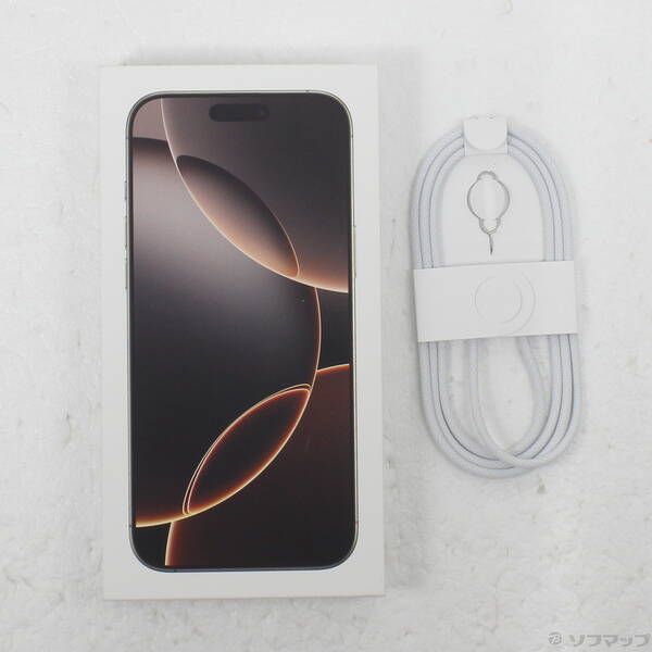 【中古・美品】iPhone 16 Pro 256GB デザートチタニウム 中古品〕 iPhone16 Pro Max 256GB デザートチタニウム MYWJ3J／A SIM
