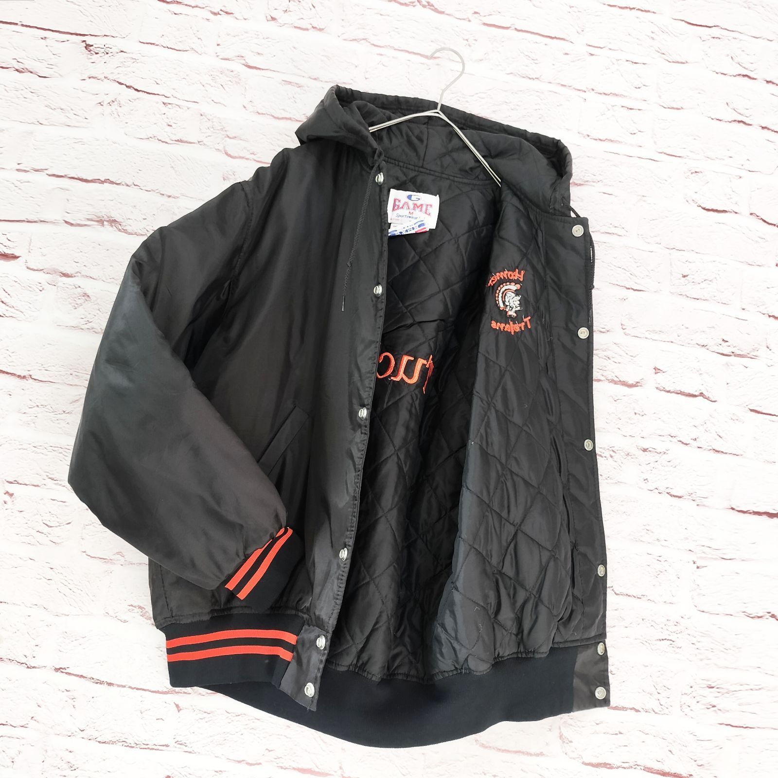 最も安い 【USA製】GAME sportswear フーディー ナイロンジャケット