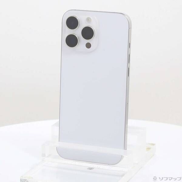 中古品〕 iPhone16 Pro Max 256GB ホワイトチタニウム MYWH3J／A SIM