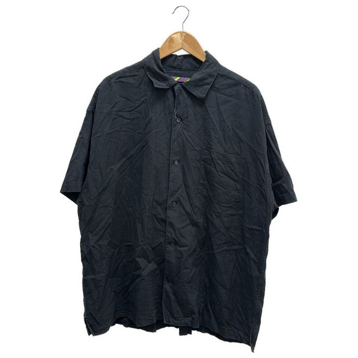 IS-NESS イズネス RELAX OPEN COLLAR SHIRT メンズ ブラック L