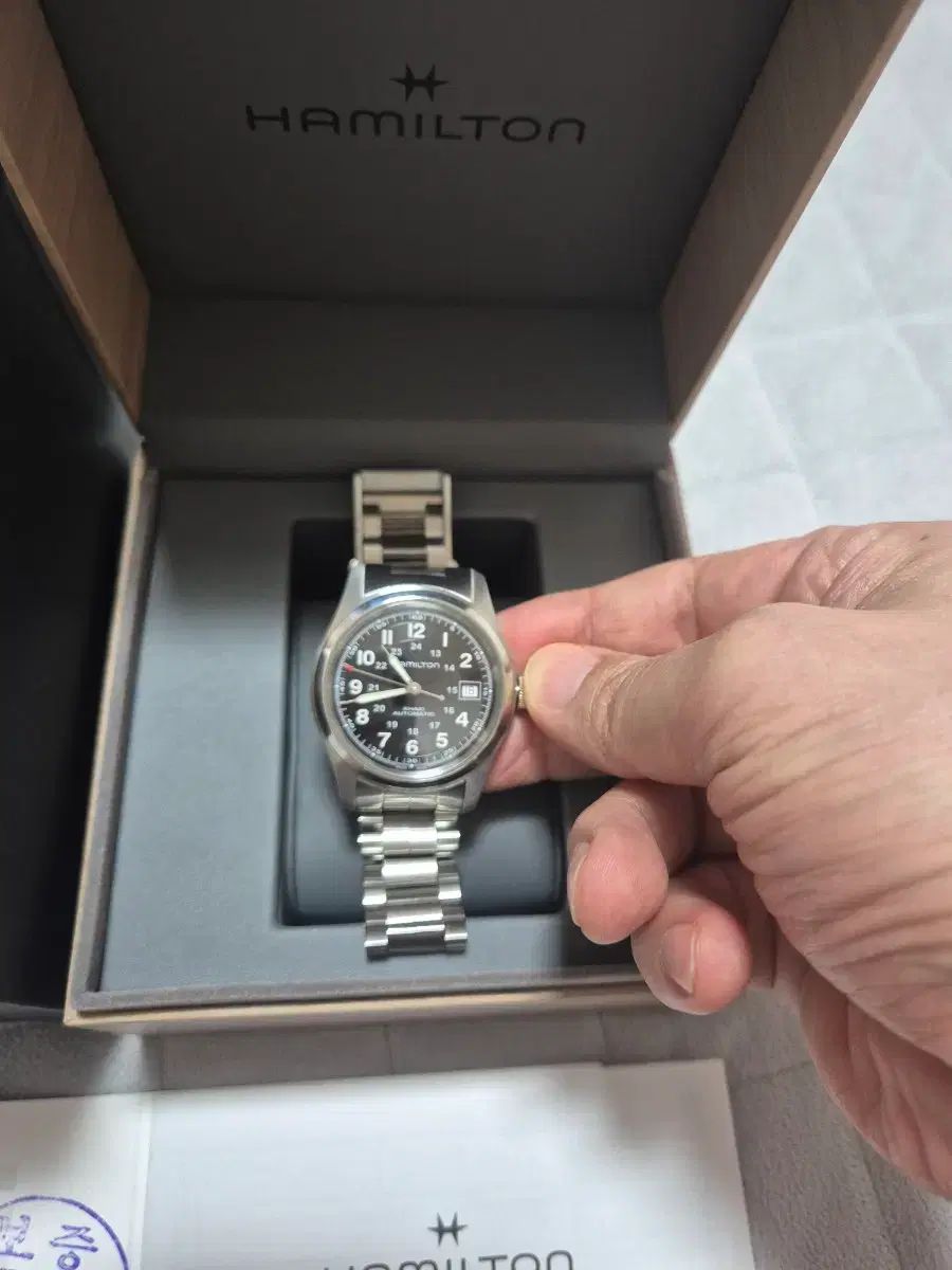  ハミルトン カーキフィールド オート 38mm ブレス フォーマル対応 自動巻き時計 腕時計(アナログ)