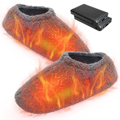 電気スリッパ コードレス フットウォーマー 10秒速暖 6000 mAhバッテリー付き 電気足温器 充電式 電熱スリッパ 3段階温度調節 自由に歩ける 防寒 滑り止め 柔らかい 暖かい 洗濯 足入れ 省エネ 足先を温めるグッズ c 3 b 2103 d