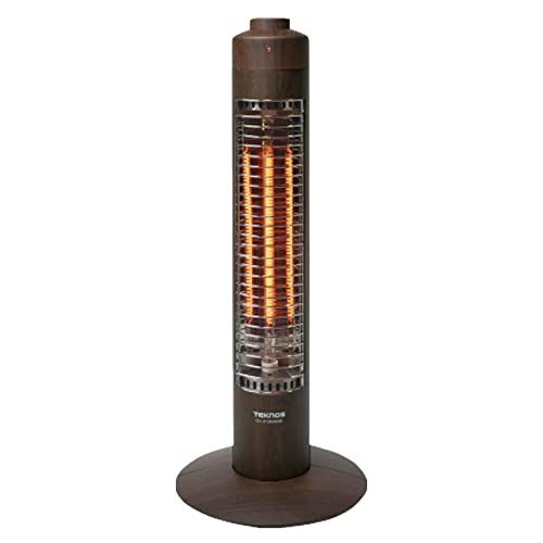 TEKNOS カーボンヒータースリム コードフック付 300 W 木目調 ダークブラウン CH 313 M DB