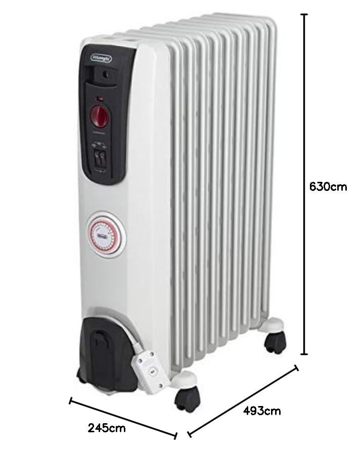 De Longhi デロンギ オイルヒーター BK 電気ヒーター ゼロ風暖房 静音 乾燥しにくい 表面温度約80℃ 24時間タイマー 安全プラグ 10 13畳 ホワイト ブラック デロンギファミリー 649 d 1 25