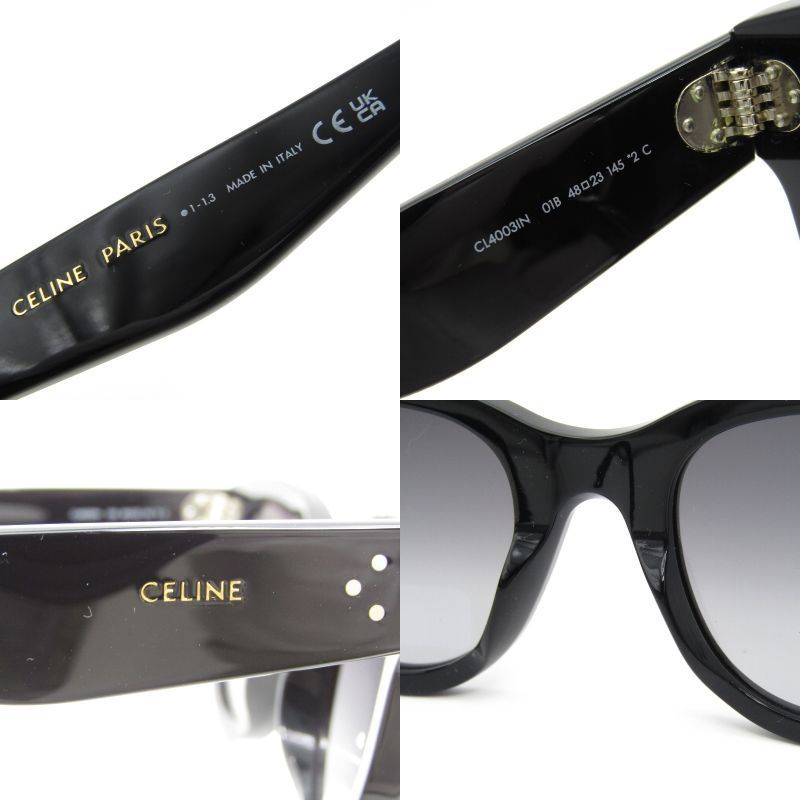 未使用 CELINE セリーヌ サングラス CL4003IN イタリア製 01B ブラック