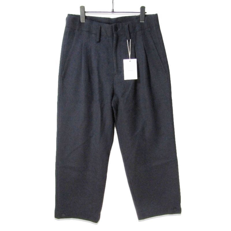 未使用 SandWaterr サンドウォーター スラックスパンツ SW-P0301 RESEARCHED TUCK SLACKS リサーチ ド ネイビー 1 27112013 未使用 SandWaterr サンドウォーター スラックスパンツ SW-P0301