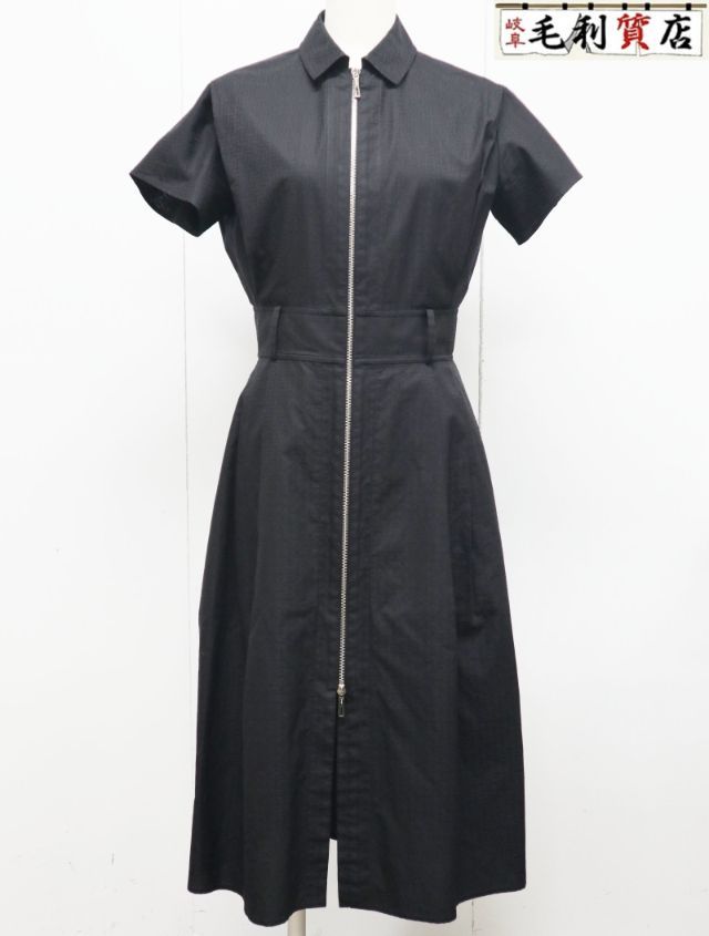 エルメス HERMES モチーフ ワンピース サイズ34 コットン ブラック 服