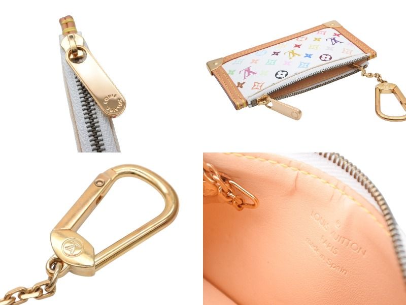  ルイヴィトン ポシェットクレコインケース M 92655 モノグラムマルチ 村上隆 ホワイト 4 b 010167 その他 小物