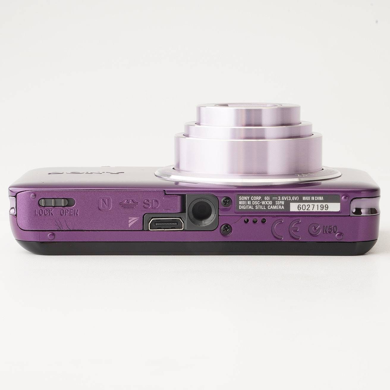 【美品】SONY ソニー Cyber-shot DSC-WX30 バイオレット SONY Cyber shot DSC-WX30 レトロデジカメ バイオレット