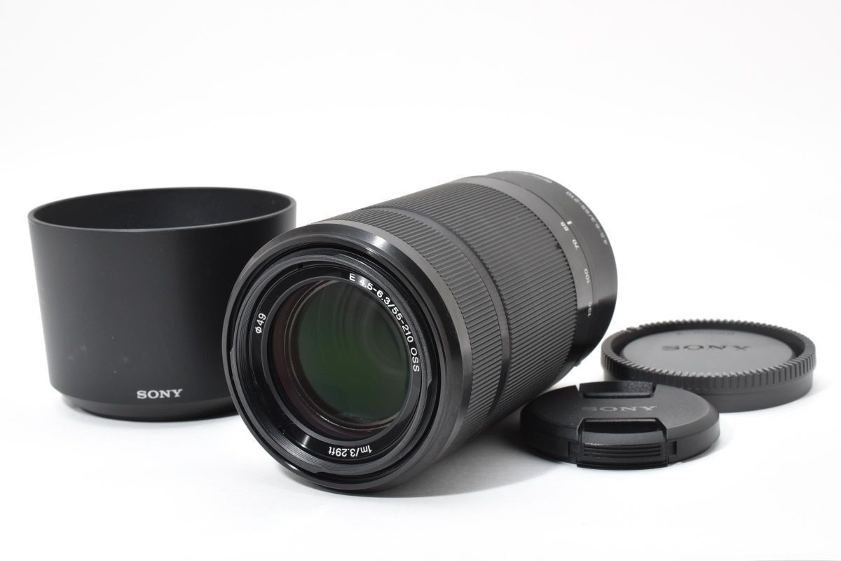 良品 SONY E 55-210mm F4.5-6.3 OSS SEL55210 ブラック AYM5079#66