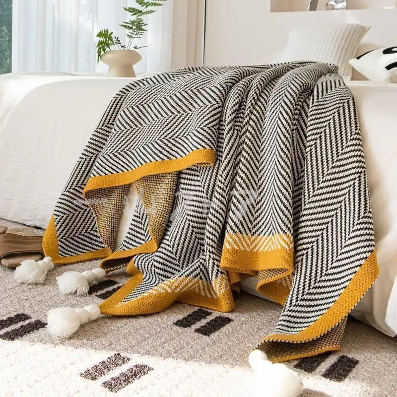 新品?未使用】膝掛け ブランケット ソファブランケット リビング