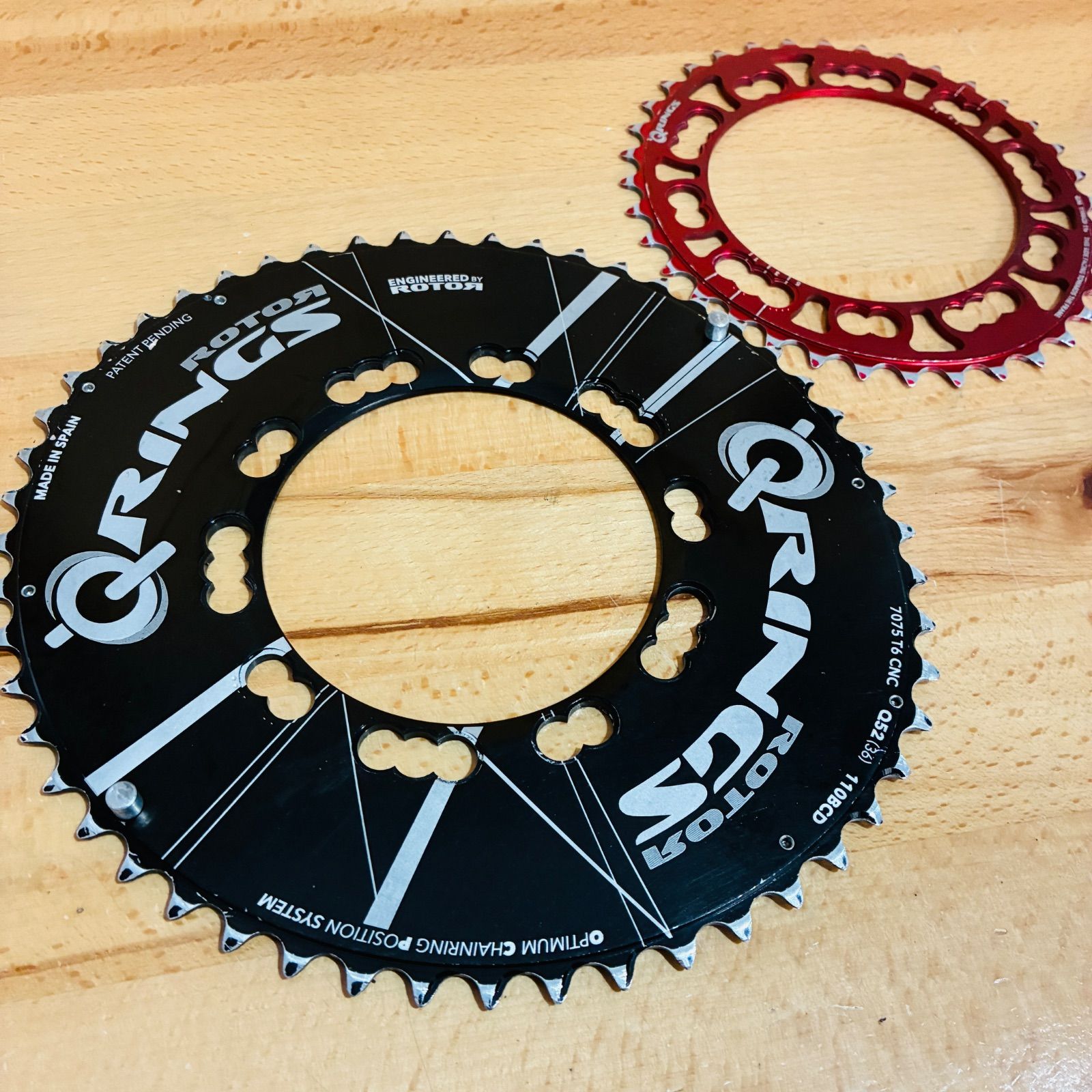 中古品】 ROTOR ローター Q-RINGS 52-36T 楕円 チェーンリング 2×11s