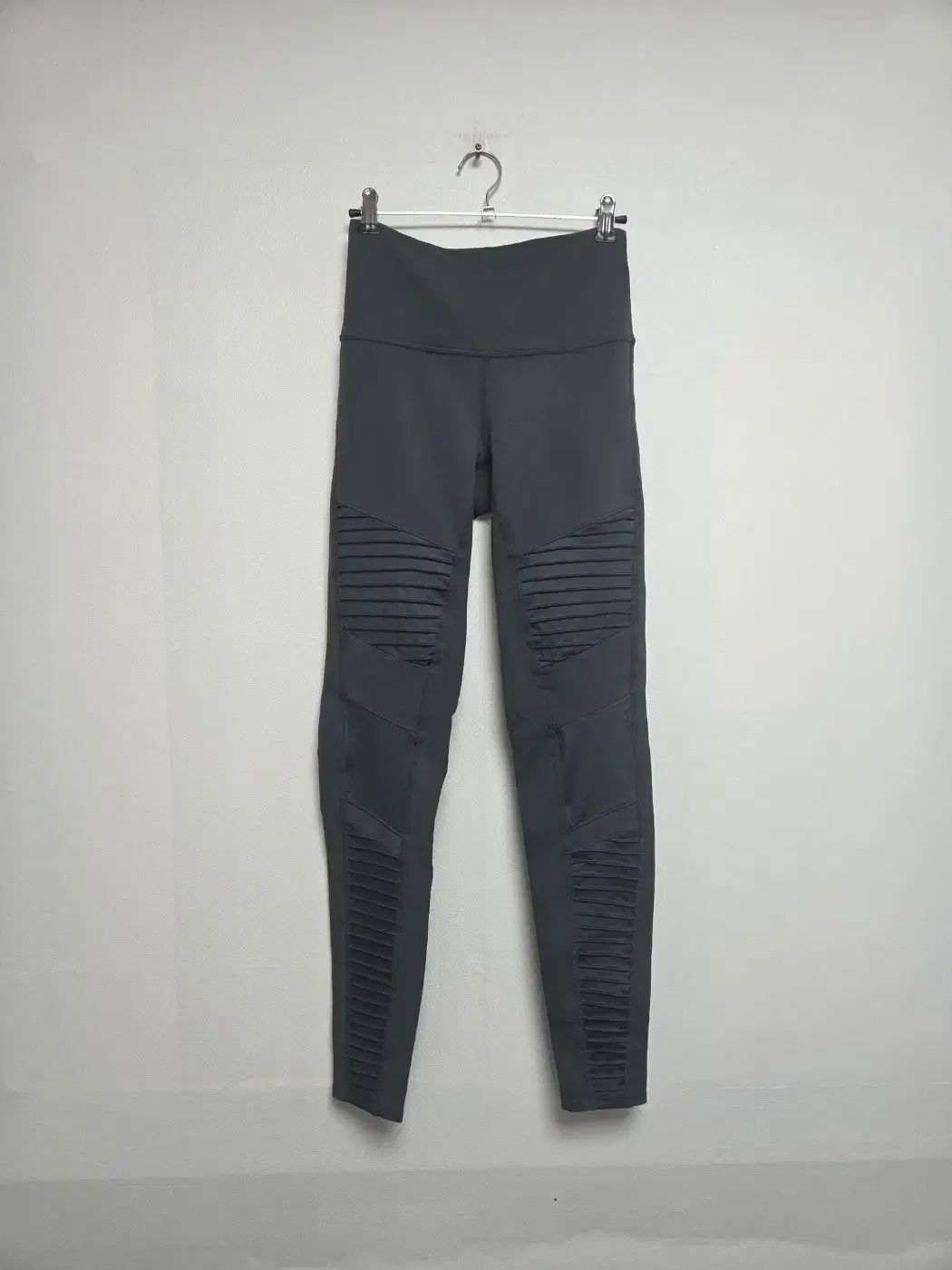 アロヨガ ハイウエスト ウール レギンス ダークグレイ S