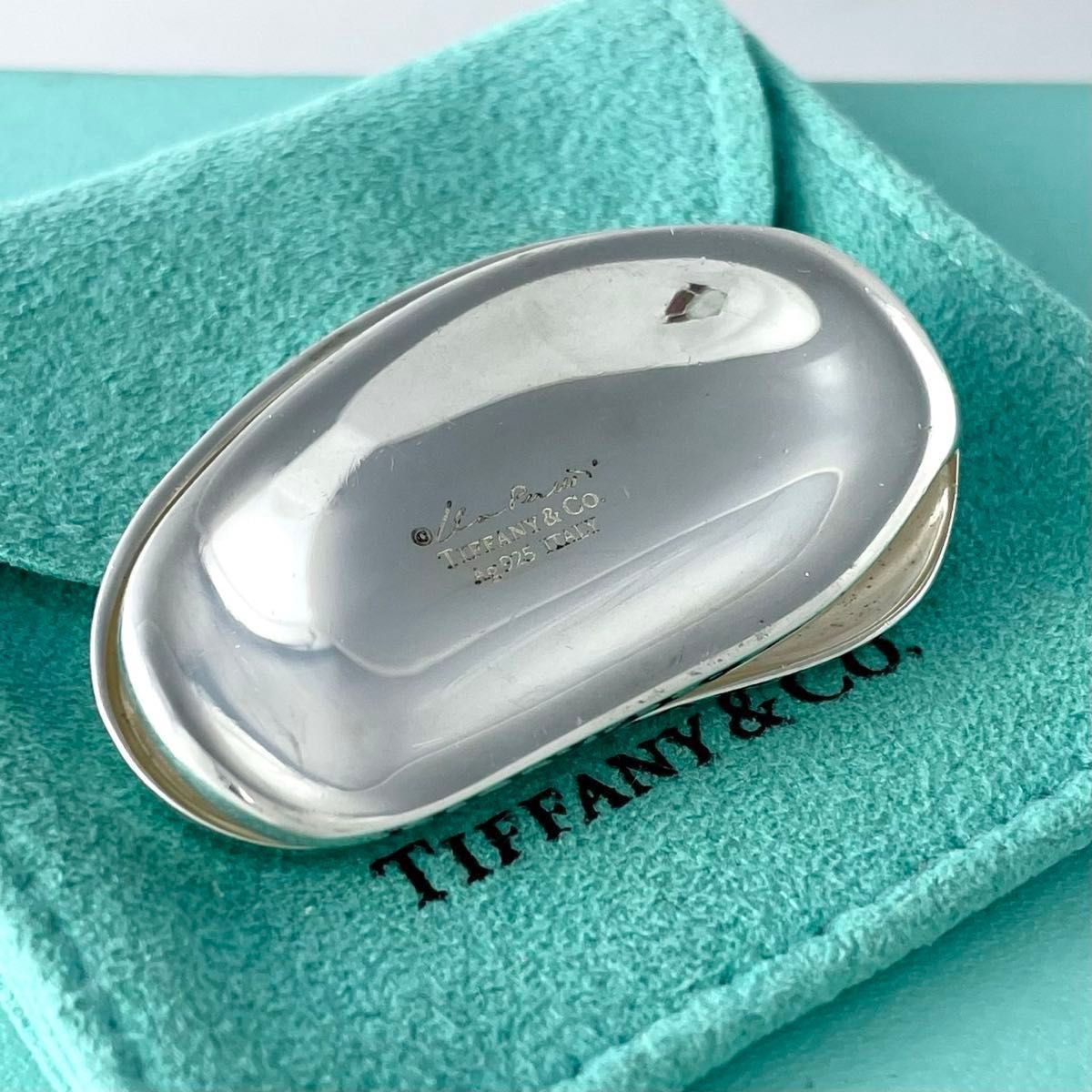 ティファニー 希少 エルサペレッティ ビーン マネークリップ WH11fe