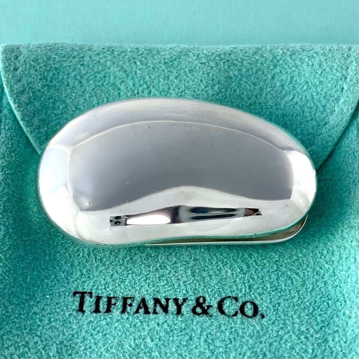 ティファニー 希少 エルサペレッティ ビーン マネークリップ WH11fe