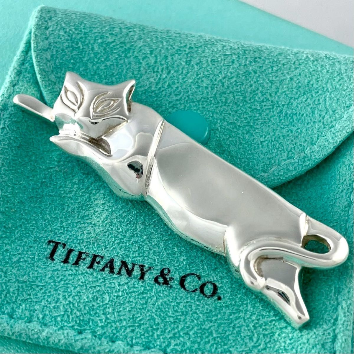 ティファニー　　猫　キャット　ブローチ ティファニー キャット ブローチ ネコ 猫 シルバー 925 P66fe - メルカリ