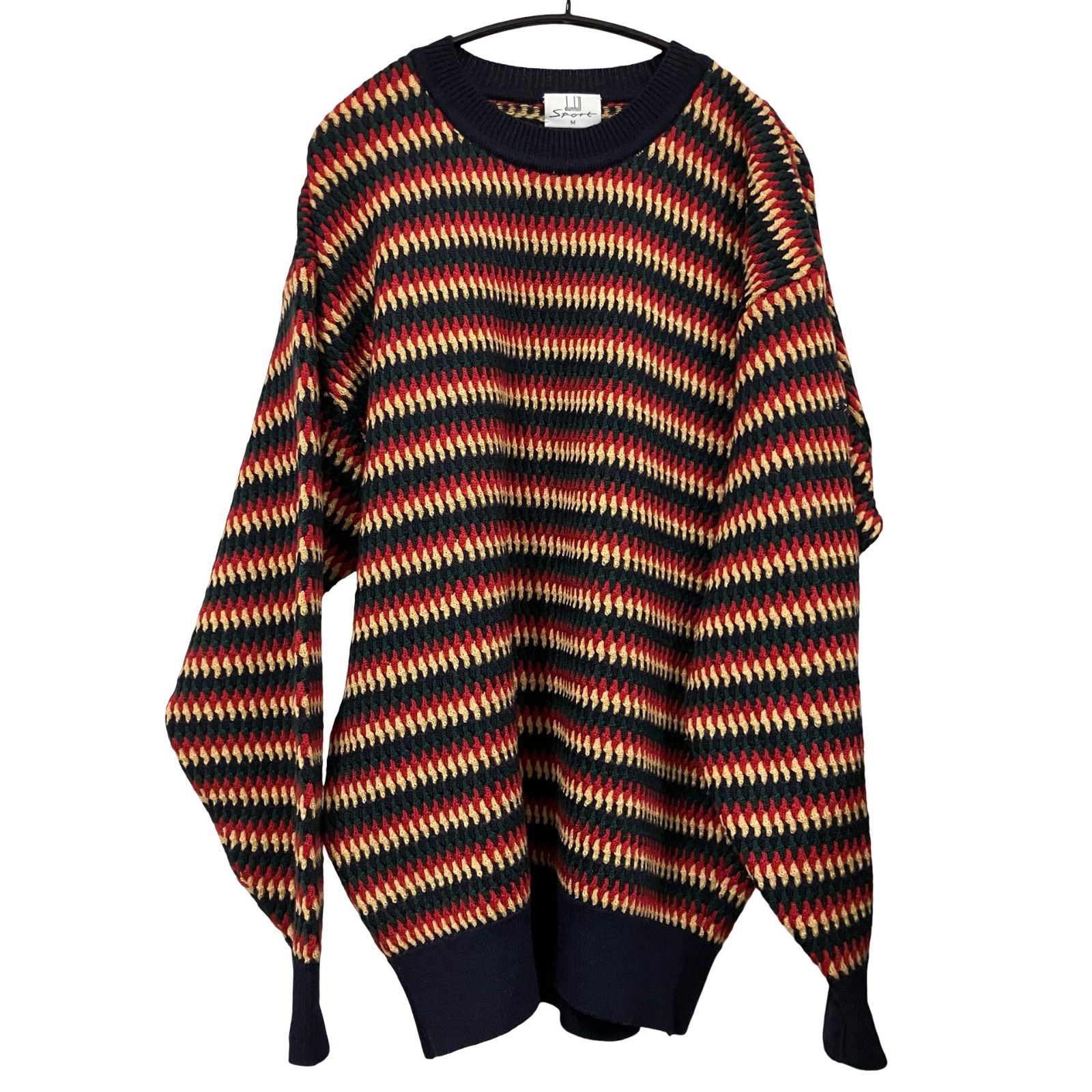 CC 7 dunhill sport ダンヒル スポーツ ニット ウール カラフル Mサイズ メンズ