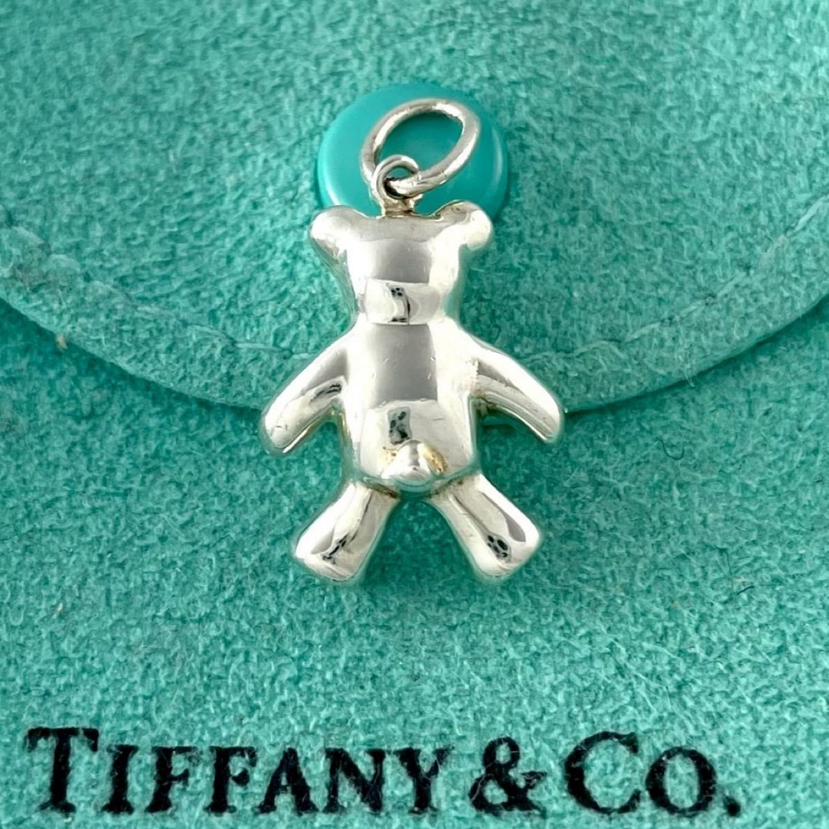 ティファニー テディベア ペンダント チャーム くま シルバー XH1fe