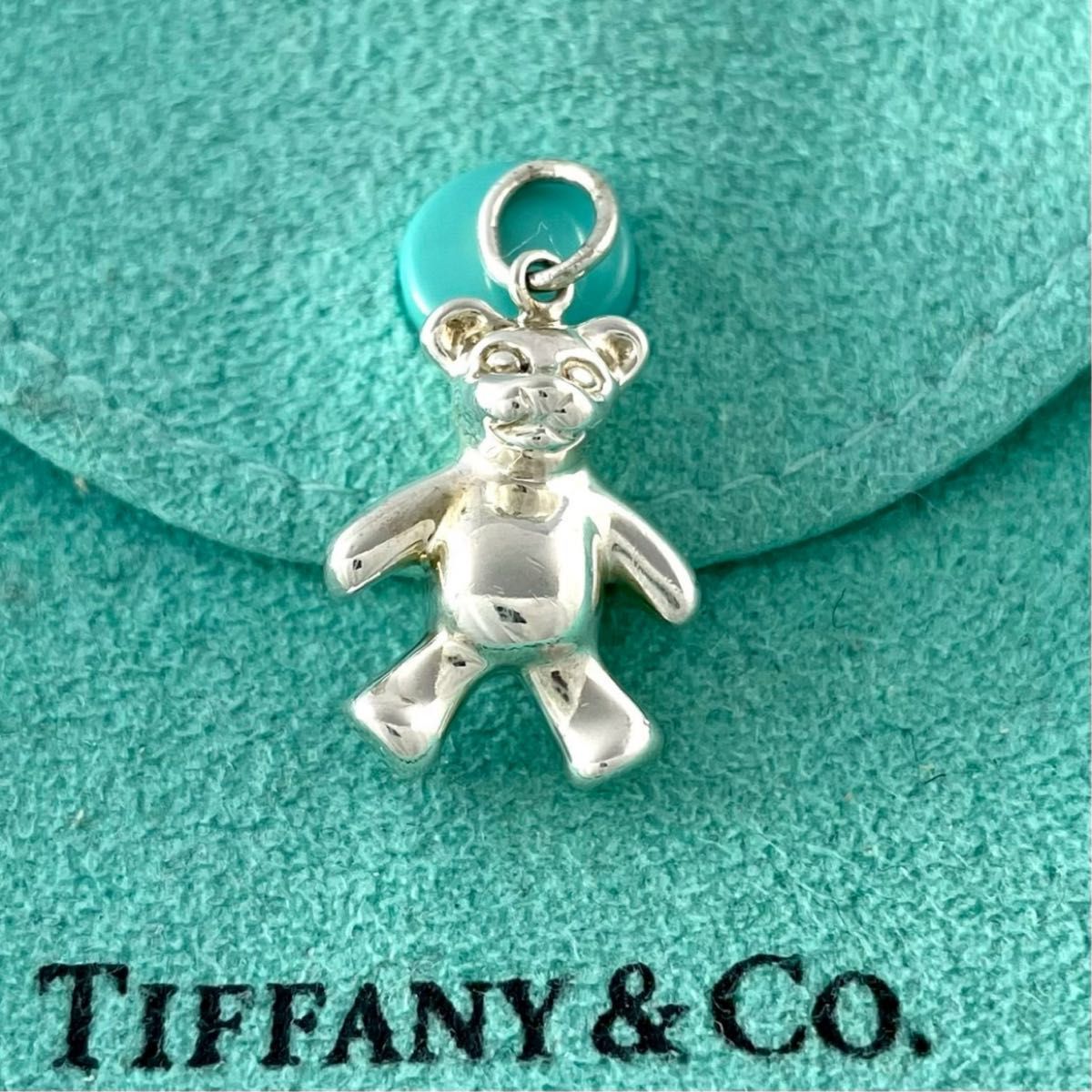 ティファニー テディベア ペンダント チャーム くま シルバー XH1fe