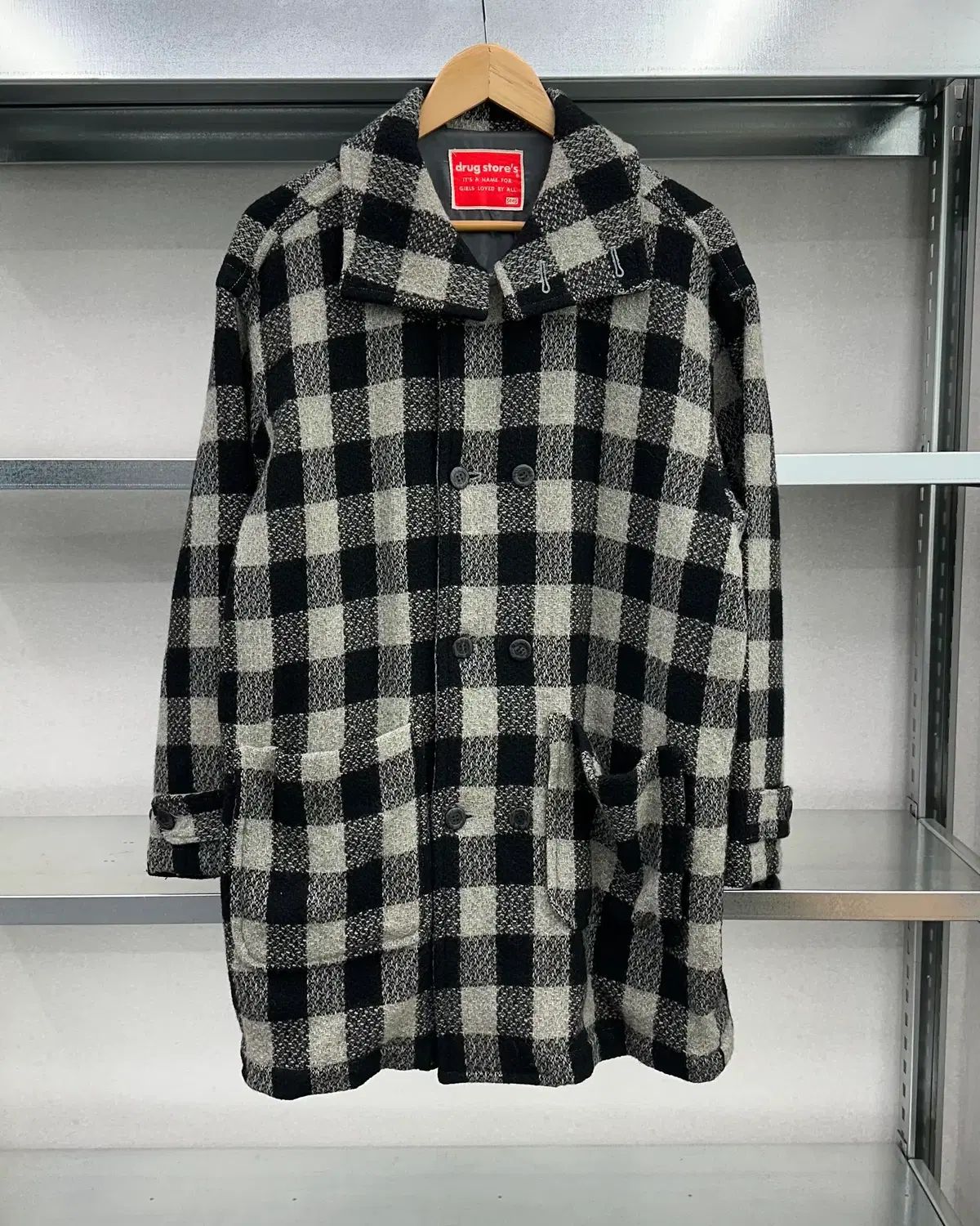 L DRUG STORE S CHECK コート-M 1274