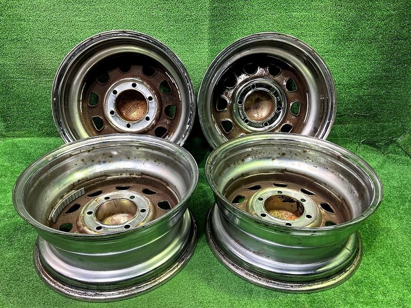 デイトナ ﾊｲｴｰｽ ｷｬﾗﾊﾞﾝ ホイール スチール メッキ 16インチ 7 J 6穴 4本 139 35