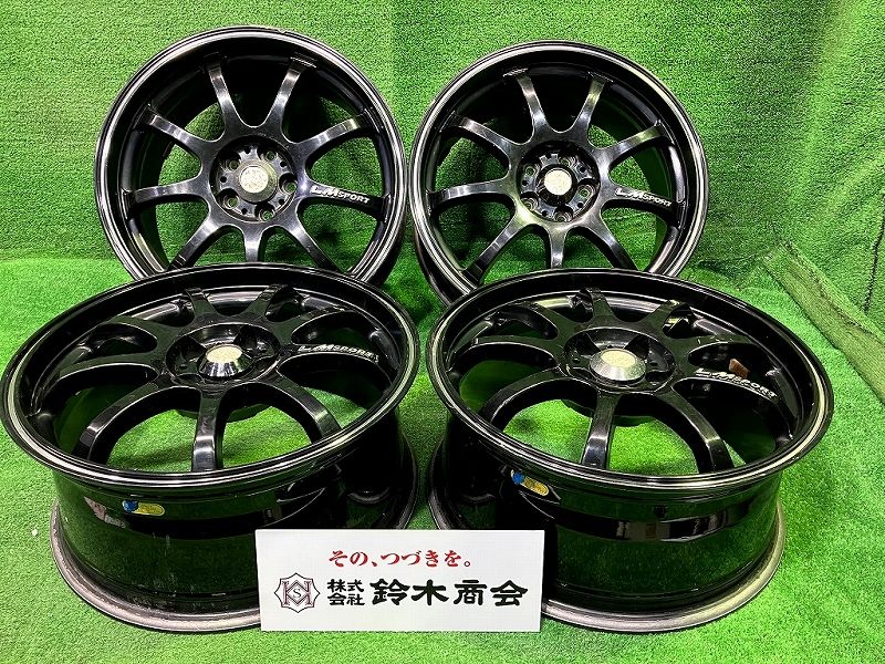 LMスポーツ ﾌﾟﾘｳｽ ﾚｶﾞｼｨ ｲﾝﾌﾟﾚｯｻ BRZ ホイール アルミ ブラック 17インチ 7 5 J 5穴 4本 100 50