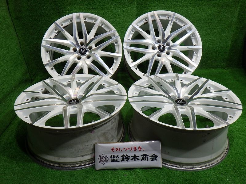 アヴァンツォーネ ST ｱﾙﾌｧｰﾄﾞ ｸﾗｳﾝ ﾊﾘｱｰ ホイール アルミ ホワイト 20インチ 8 5 J 5穴 4本 114 3 35