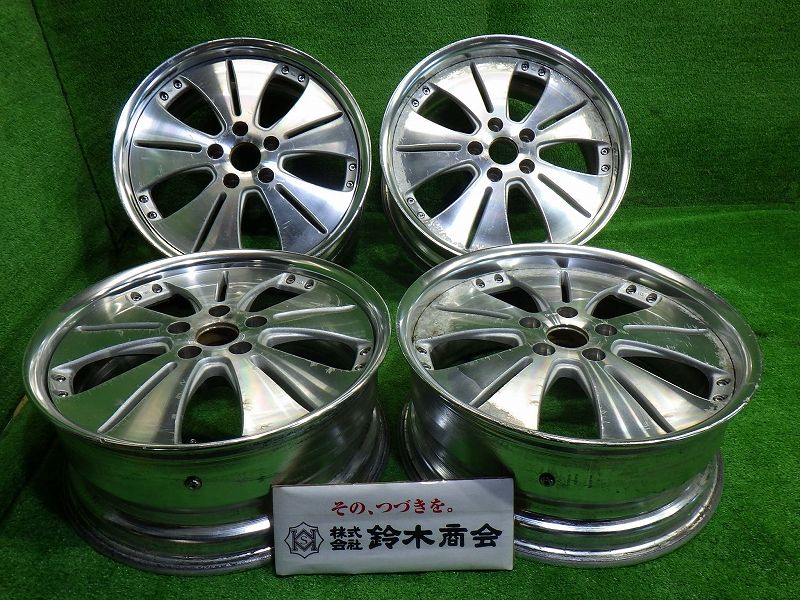 ワーク ユーロラインN 2 ｽﾃｯﾌﾟﾜｺﾞﾝ ﾉｱ ｳﾞｫｸｼｰ ホイール アルミ ポリッシュ 18インチ 7 5 J 5穴 4本 114 3 45