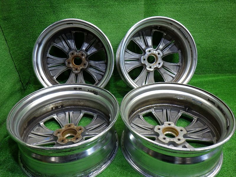 ワーク ユーロラインN 2 ｽﾃｯﾌﾟﾜｺﾞﾝ ﾉｱ ｳﾞｫｸｼｰ ホイール アルミ ポリッシュ 18インチ 7 5 J 5穴 4本 114 3 45