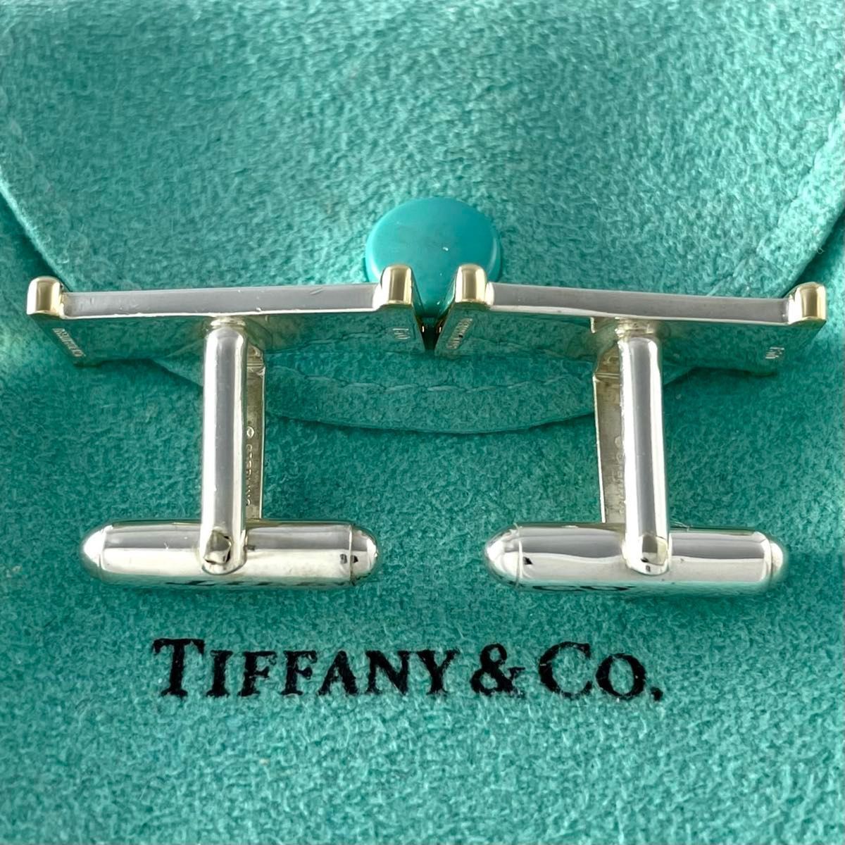 ティファニー 希少 750 925 コンビ ストライプ カフス WG2fe - メルカリ