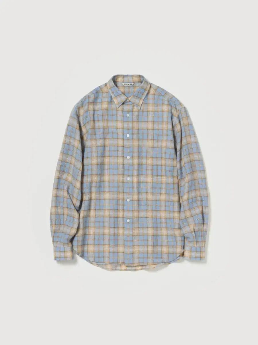オーラリー 25 aw シャツ チェック柄