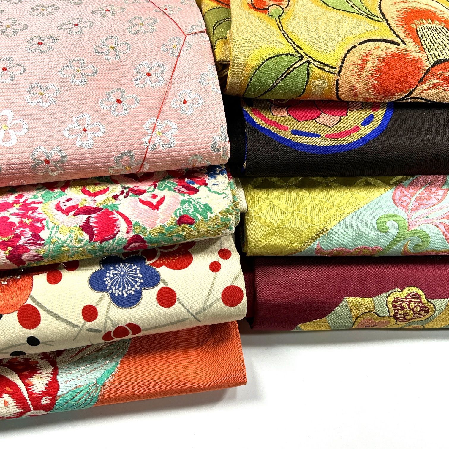アンティーク名古屋帯 8本 正絹 帯まとめ売り 同梱購入歓迎 リメイク用