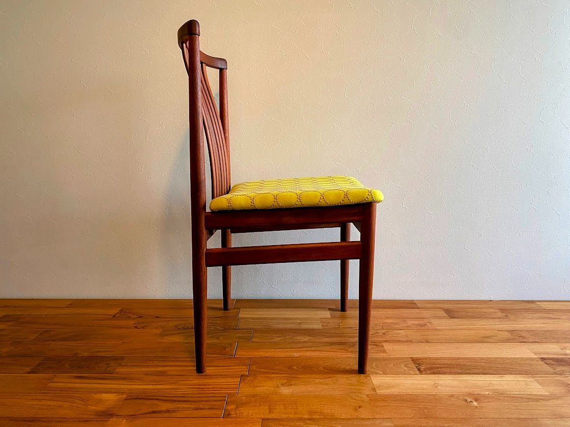 1960s デンマーク製 チーク ダイニングチェア 仕上済 1960-70s デンマーク Vamdrup Stolefabrik（ヴァムドルップ・ストーレ