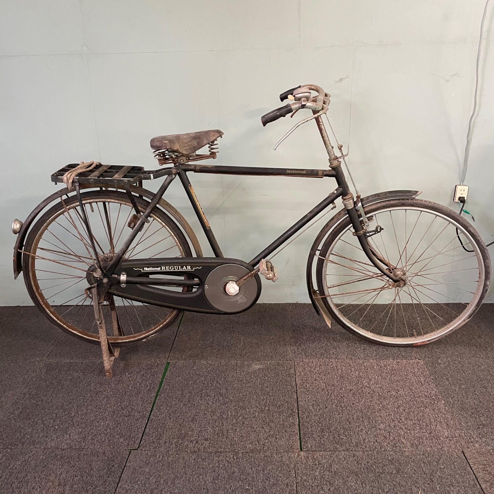 レア！national自転車　レトロ　アンティーク ♭ national ヴィンテージ 自転車 昭和 レトロ アンティーク
