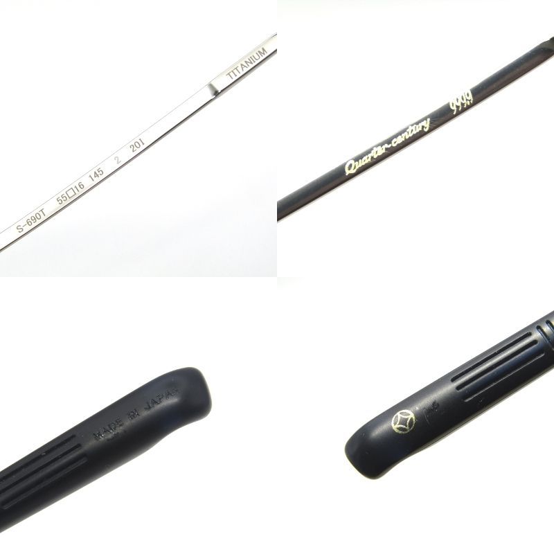 美品 999.9 フォーナインズ メガネフレーム S-690T 日本製 スクエア