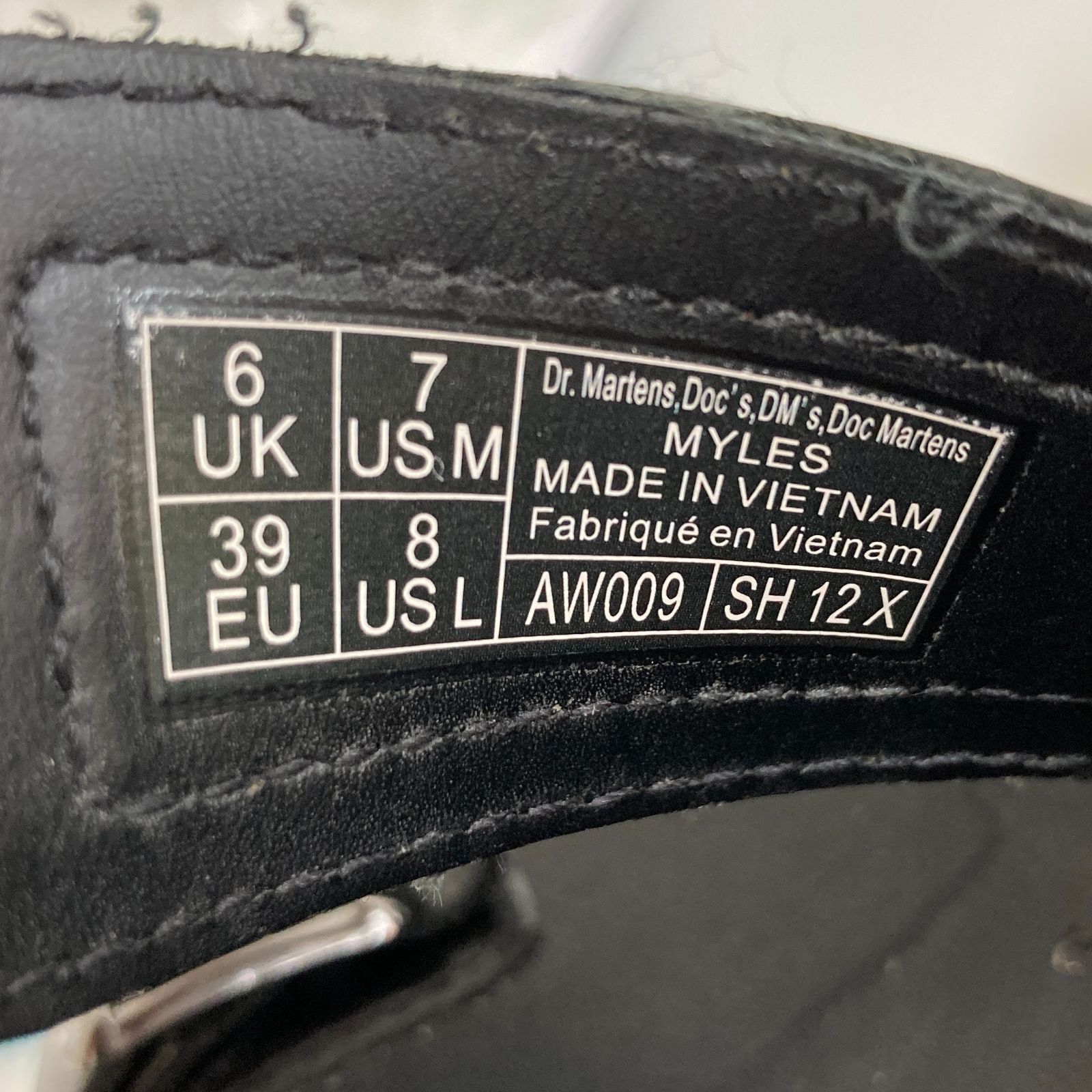  Doctor Martens ブラック サンダル 24.5 cm HMR 094-29 サボ クロッグサンダル サンダル ミュール