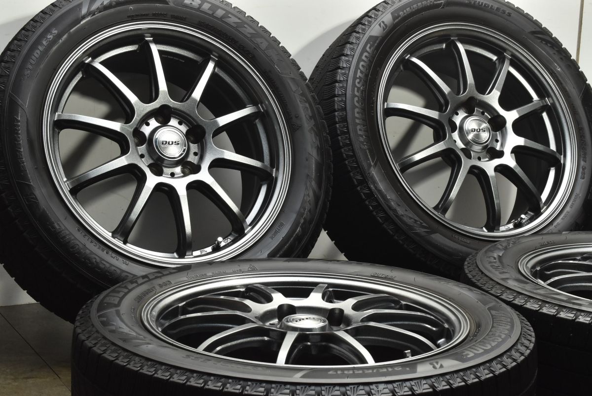 DOS 17 in 7 J 38 PCD 114 3 ブリヂストン ブリザック VRX 215 55 R クラウン カムリ スカイライン オデッセイ ヴェゼル