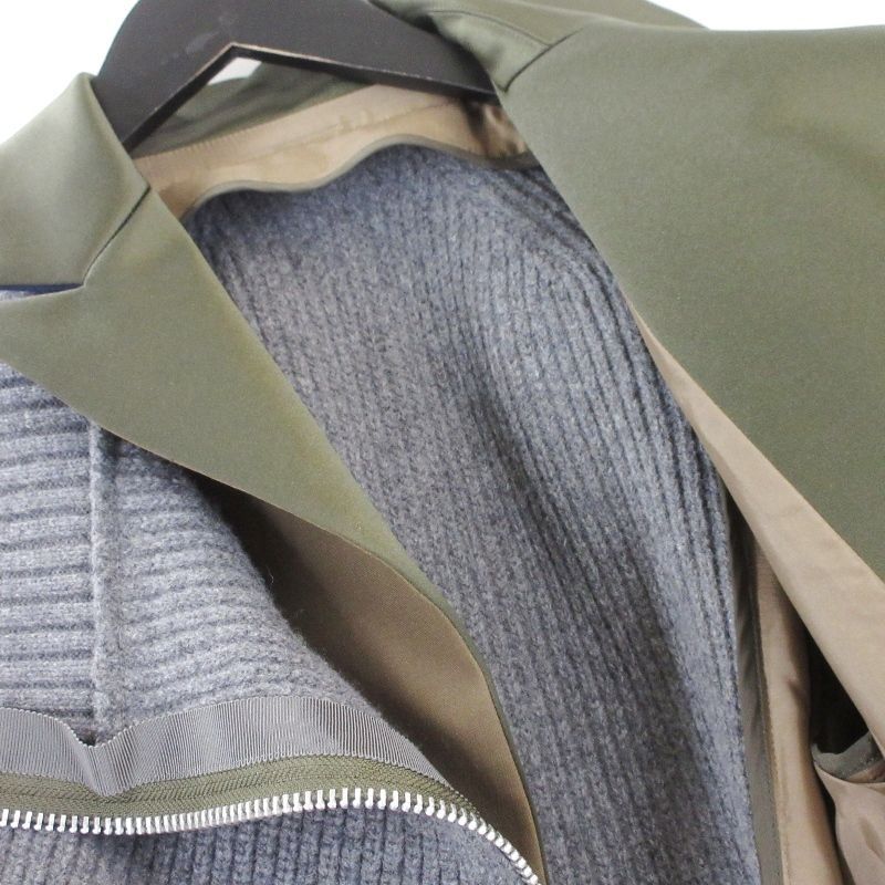 美品 sacai サカイ ドッキングジャケット 22-06174 Suiting Knit