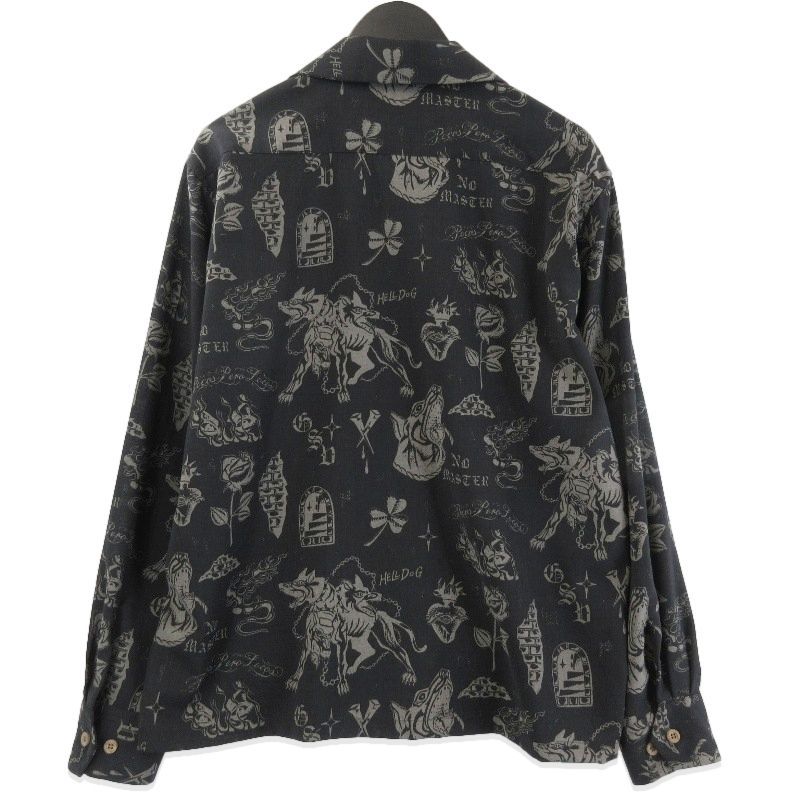 ギャングスタービル ノーマスターロングスリーブシャツ GSV-24-SS-06 24 SS No Master L|S ブラック 黒 M