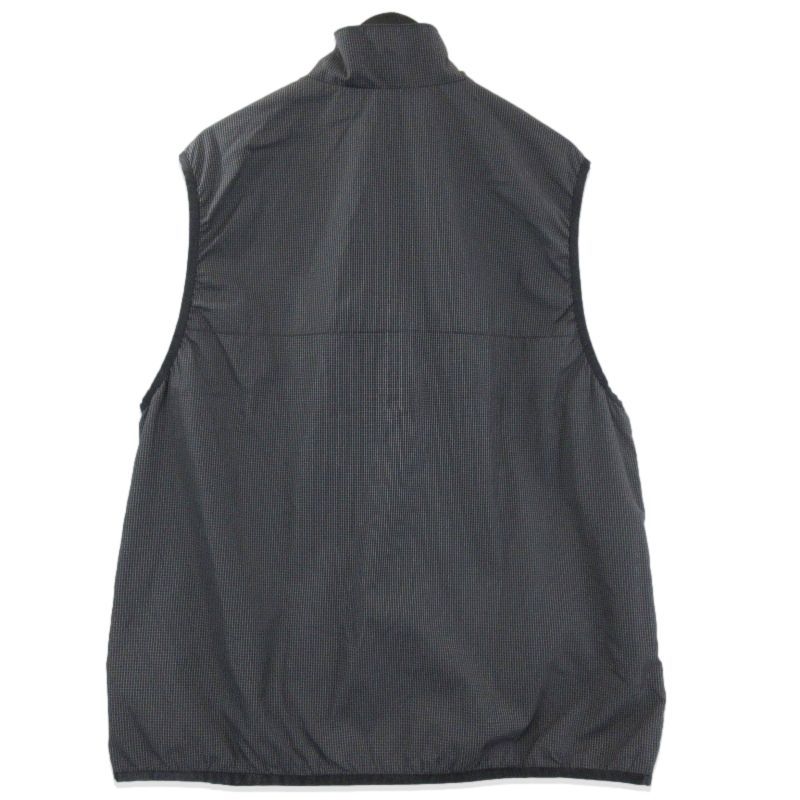 NEEDLES × BEAMS ニードルズ ナイロンリップストップベスト MR 469 ビームス別注 ジップベスト ブラック 黒 XL