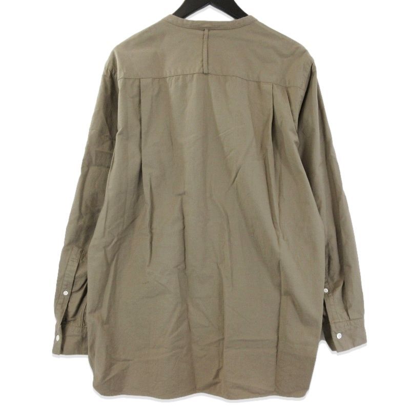 colon コロン バンドカラーシャツ CSH-5 Cotton Oxford 長袖シャツ コットンオックスフォード ベージュ 1