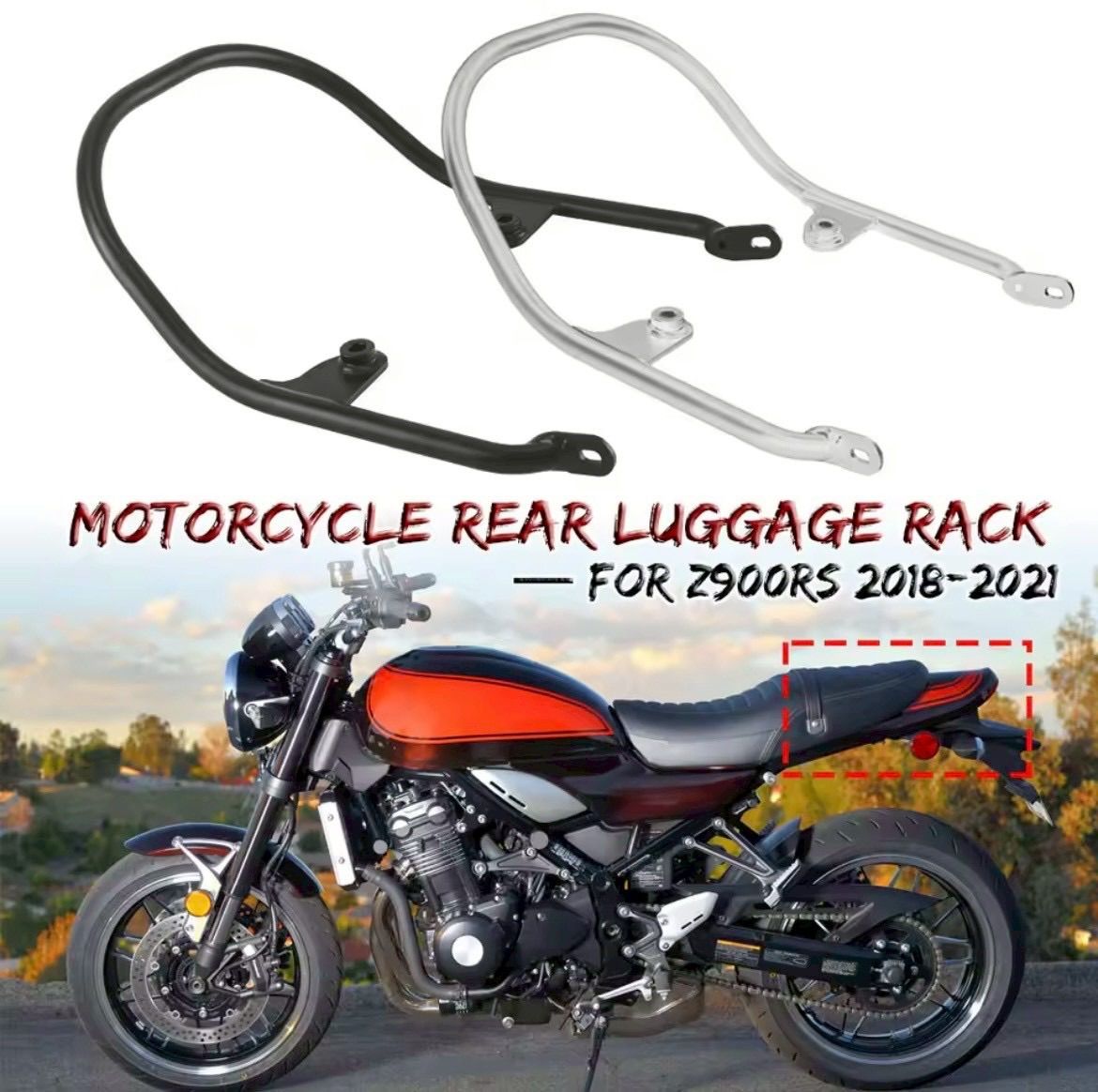 Z 900 RS タンデムバー グラブバー カワサキZ 2018〜 式対応 ステンレス製 安定性向上 取り付け簡単 カスタムパーツ バイク用品