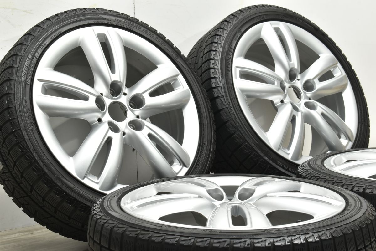 程度良好 BMW MINI F 55 56 57 ミニクーパー JCW 17 in 7 J 54 PCD 112 アイスガードiG 50 PLUS 205 45 R トラック スポーク501