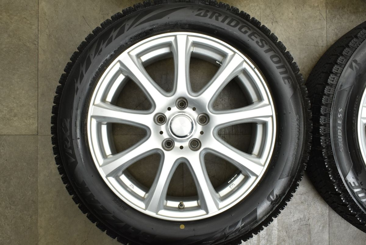  製 超バリ溝 スタッドレス付 DUFACT 17 in 7 J 48 114 3 ブリヂストン ブリザック VRX 2 215 55 R カムリ エスティマ オデッセイ 17インチ タイヤ ホイールセット